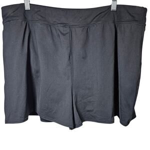 Lands' End Quick-Drying Swim Shorts Black Plus Size 20W